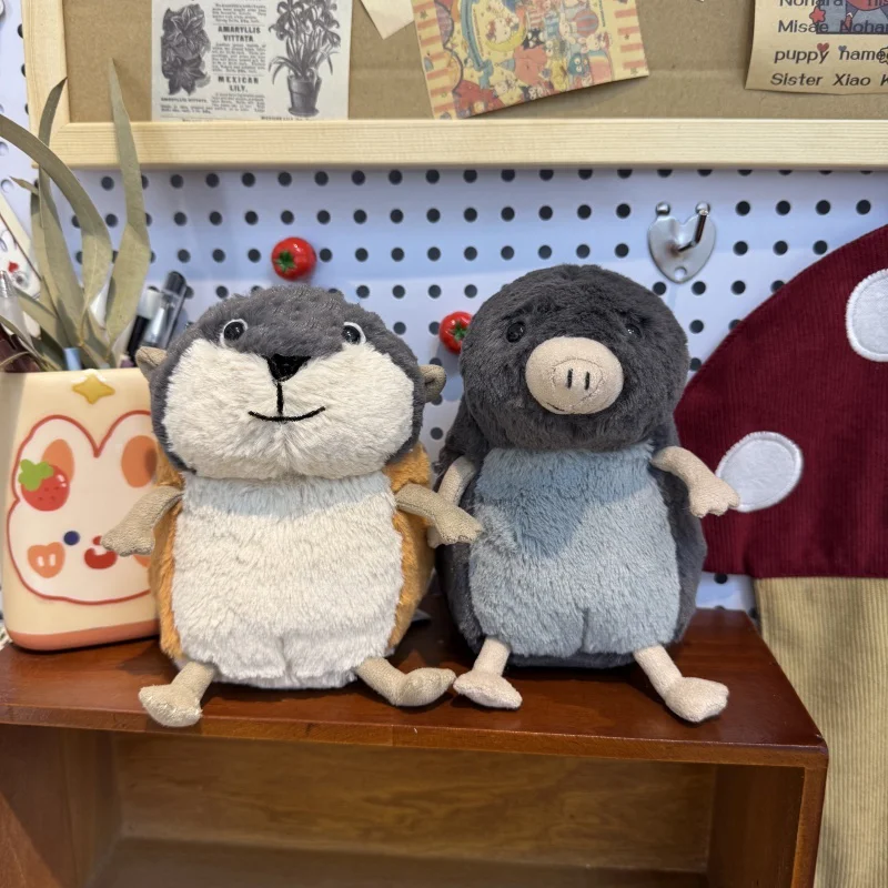 ตุ๊กตาหนูน่ารักขนาด 15 ซม. ลายหนูตัวน้อยน่ารัก ของเล่นตุ๊กตาขนนุ่มขนาดเล็ก ตุ๊กตาหนูเลมมิง ของขวัญวันเกิดเด็กน่ารัก ตกแต่งห้อง
