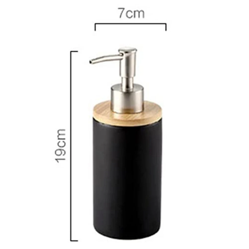 400Ml Ceramic Soap Dispenser, Nordic Style, Lotion Dispenser Soap Dispenser for Kitchen and Bathroom -Grey