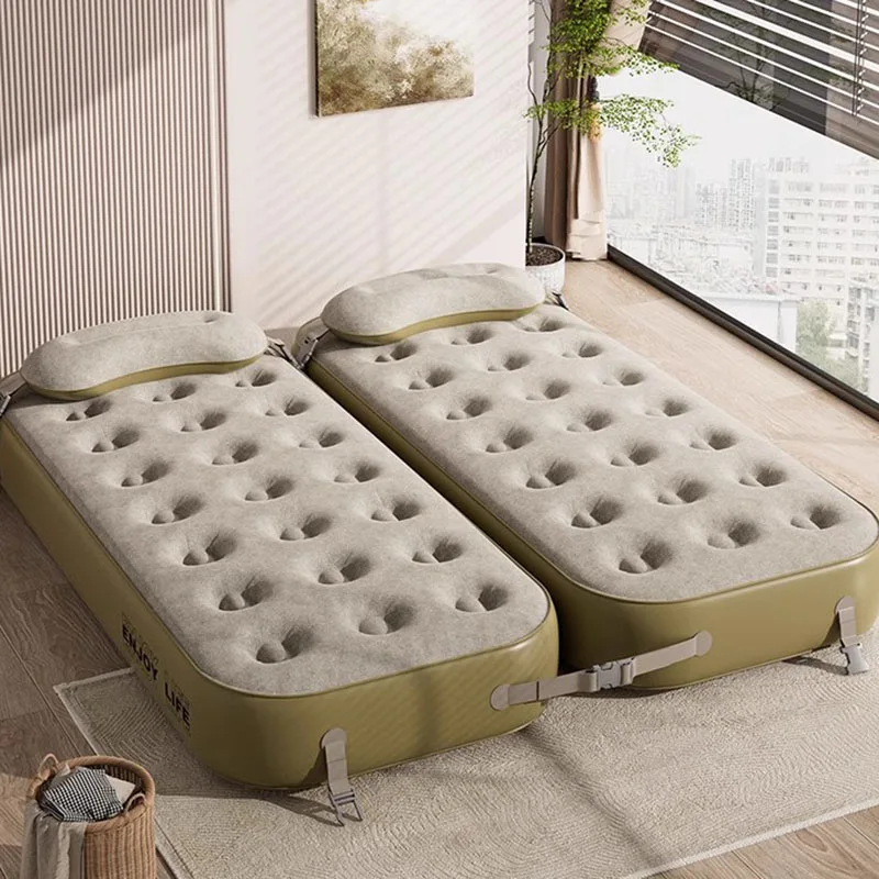 

Air Single Inflatable Seat Modern Portable Comfortable Sun Travel Design Unique Bed Japanese Beliche Lounge Suite Furniture