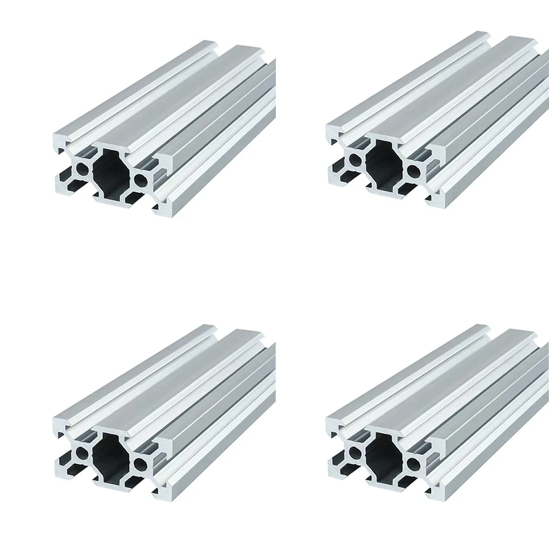 4pc/lot Black 2040V-slot European Standard Industrial Aluminum Alloy Profile 10-1000mm Length Linear Rail for DIY 3D Printer CNC