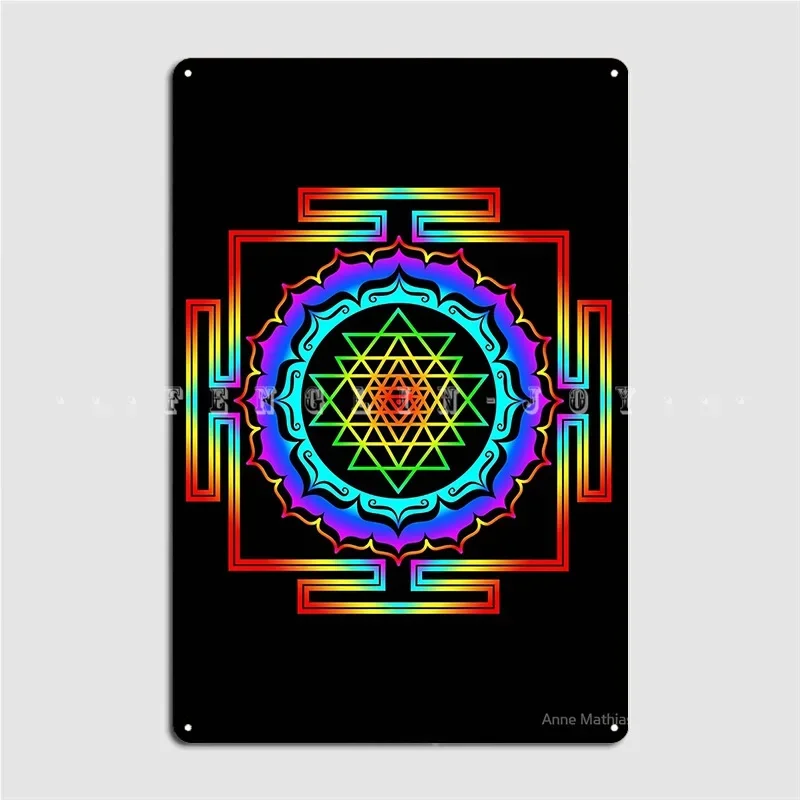 Shri Yantra Cosmic Conductor Of Energy Poster Metal Plaque Mural Painting Cinema Garage Cinema Funny Tin Sign Poster