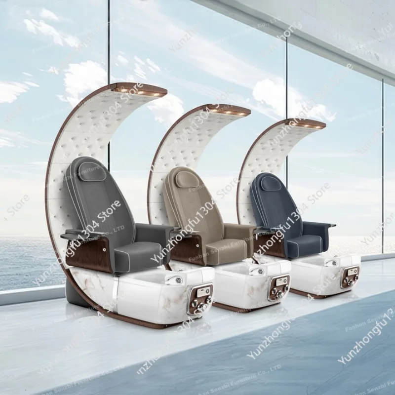 New luxury fully automatic electric foot bath chair. C-type queen chair. SAP massage pedicure chair.