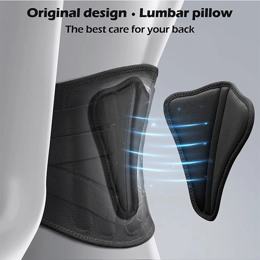 Cinturones deportivos para la parte inferior de la espalda, cinturones de soporte Lumbar, diseño ergonómico, adecuados para discos herniados,