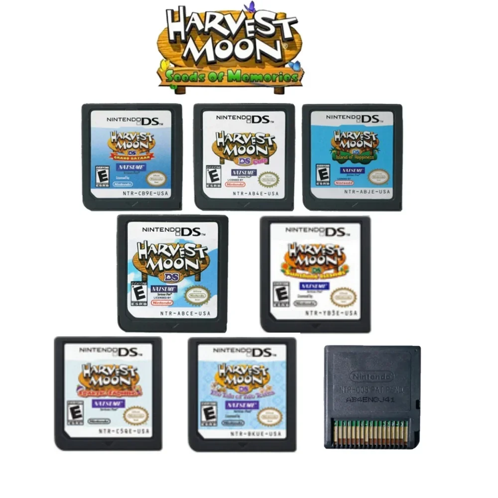 

Версия для США Harvest Moon DS Games Cartridge Видеоигровая консоль Карта Cute Harvest Moon DS Grand Bazaar для NDS/3DS/2DS