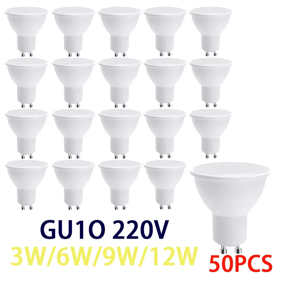 50PCS GU10 Led Bulb…