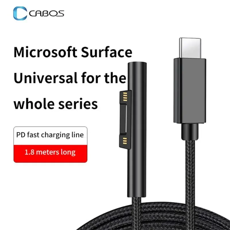 Conector tipo c hembra a Microsoft Surface PD para Microsoft Surface 3 4 5 6 Go Conector USB C Adapt