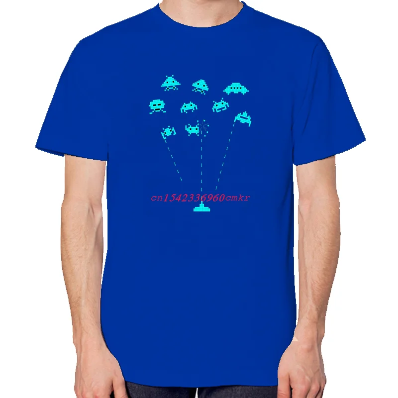 Battle With Space Invaders Classic Game Graphic T Shirts Tees Tops Cotton New Shirts And T-Shirts Unisex O-Neck Print T Shirt