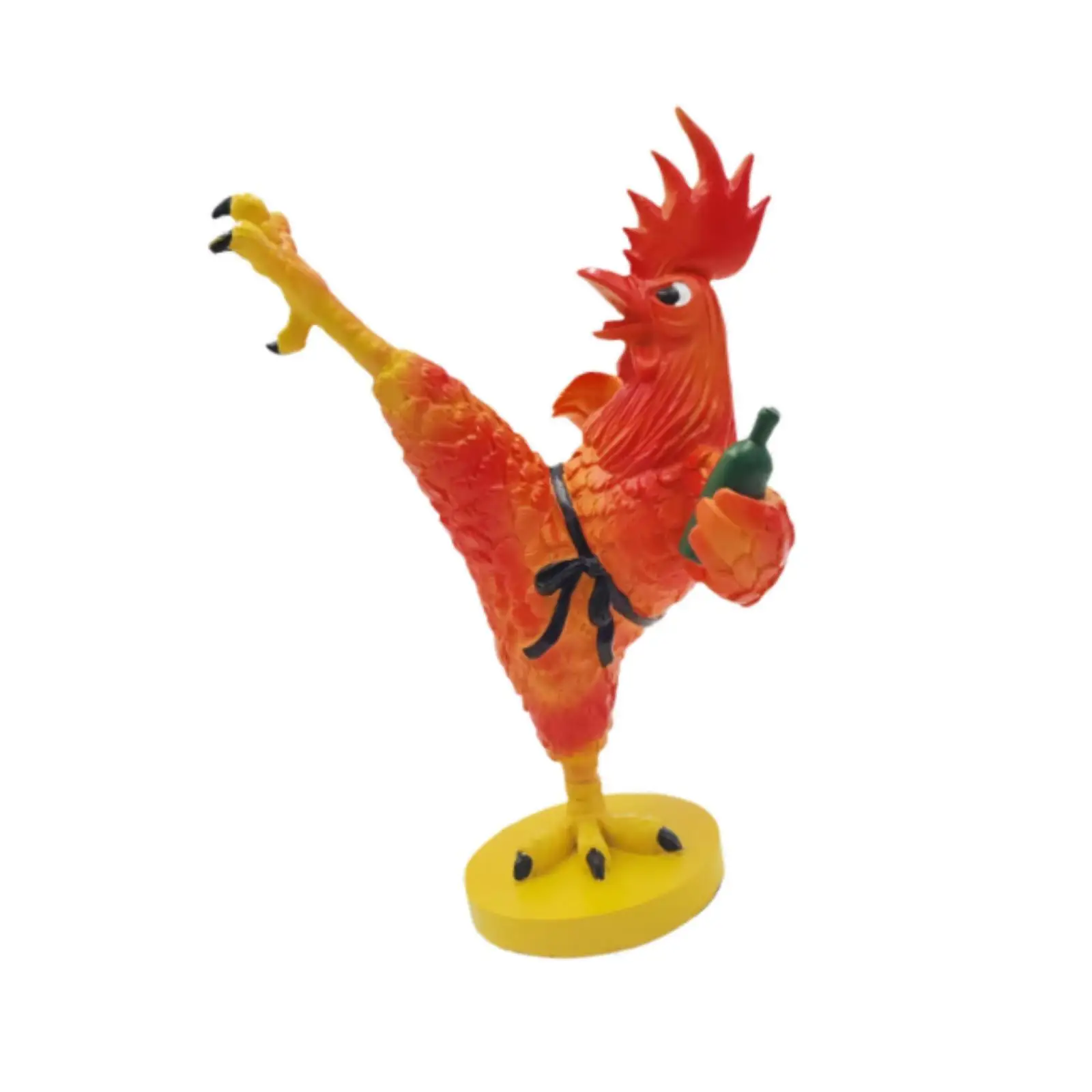 Chicken Figurine Animal Statue Unique Art Collectible Resin Sculpture for Desk