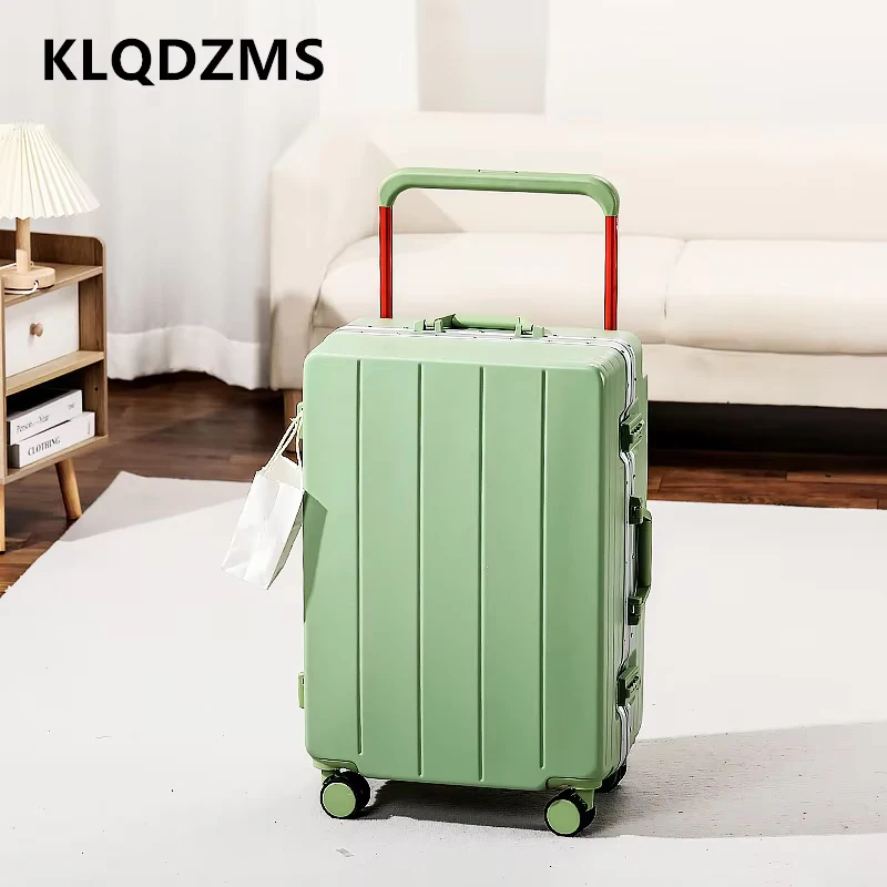 KLQDZMS 20 "22" 24 "26" 28 pulgadas equipaje de alta calidad cubierta de carrito de gran capacidad caja de embarque para mujer caja de cifrado de PC maleta de cabina