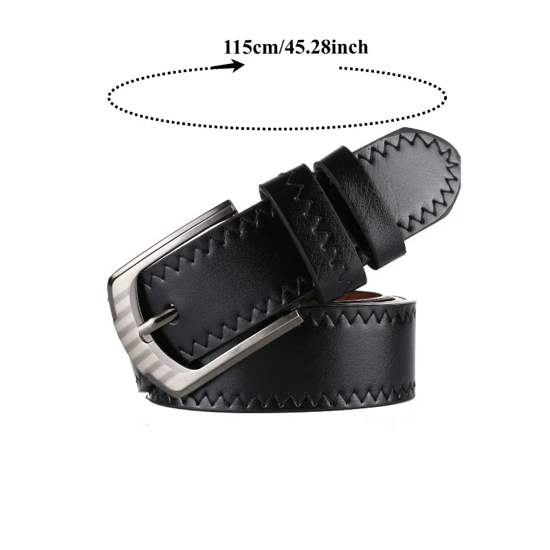 Stylish and Sophisticated Pin-Buckle Casual Men’s Belt High-End Business-Casual Minimalist and Versatile Men’s Belt