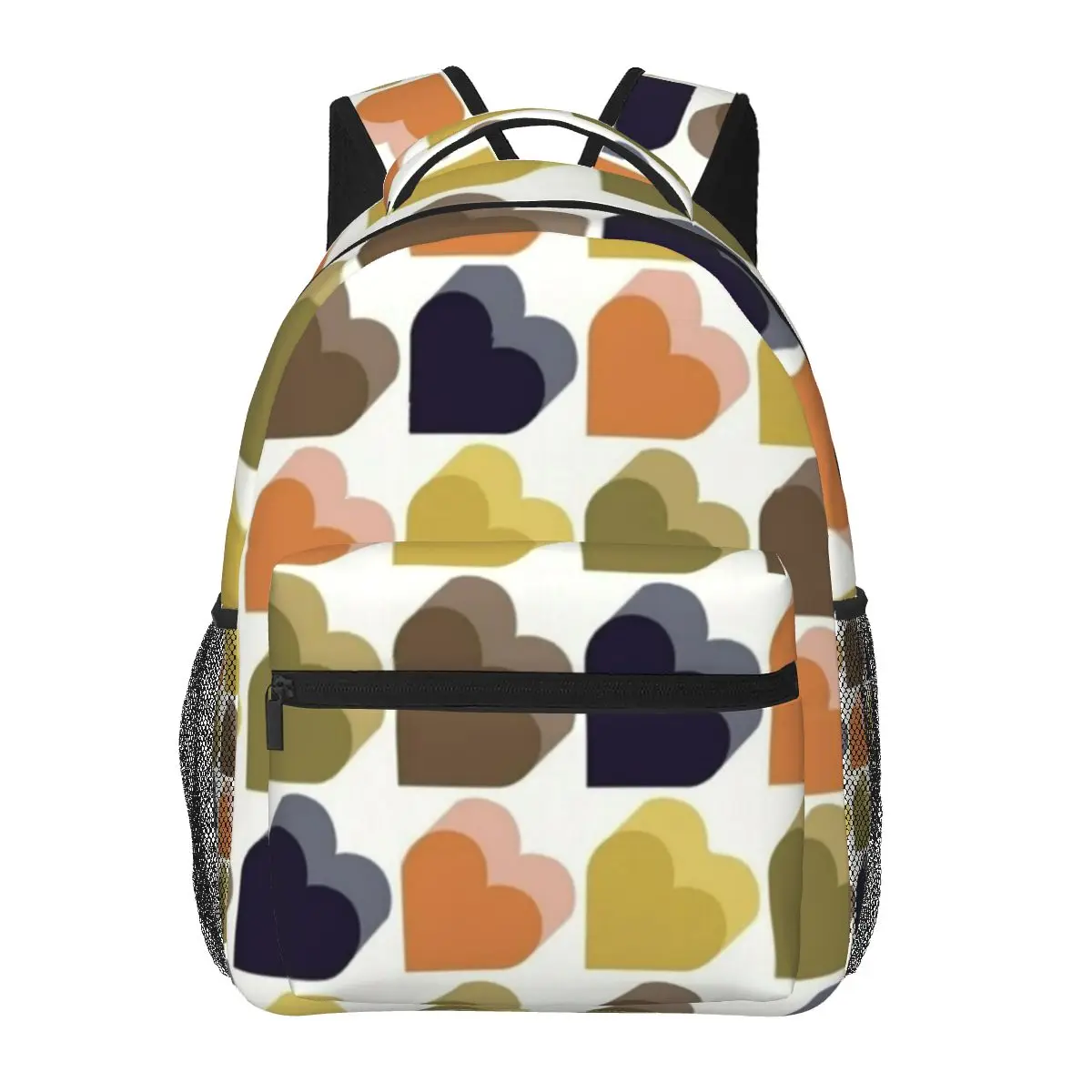 Orla Kiely Colorful Love Hearts Multi Backpacks Boys Girls Bookbag Children School Bags Cartoon Kids Rucksack Shoulder Bag