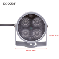 CCTV LEDS 4 array IR led illuminator Light IR Infrared waterproof Night Vision CCTV Fill Light For CCTV Camera ip camera