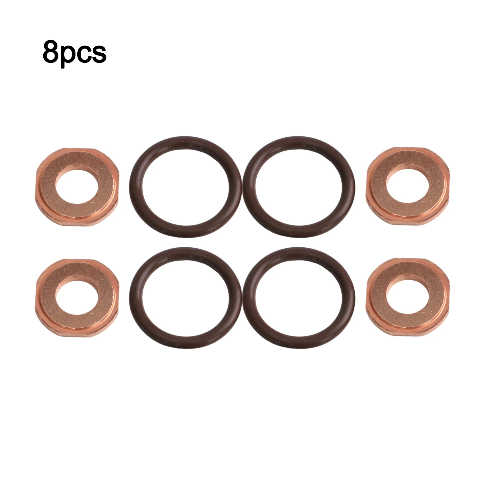 For Meriva Models Gasket Sealing Ring 8 Pieces Included Direct Replacement Parts Engine Fitment Metal Material