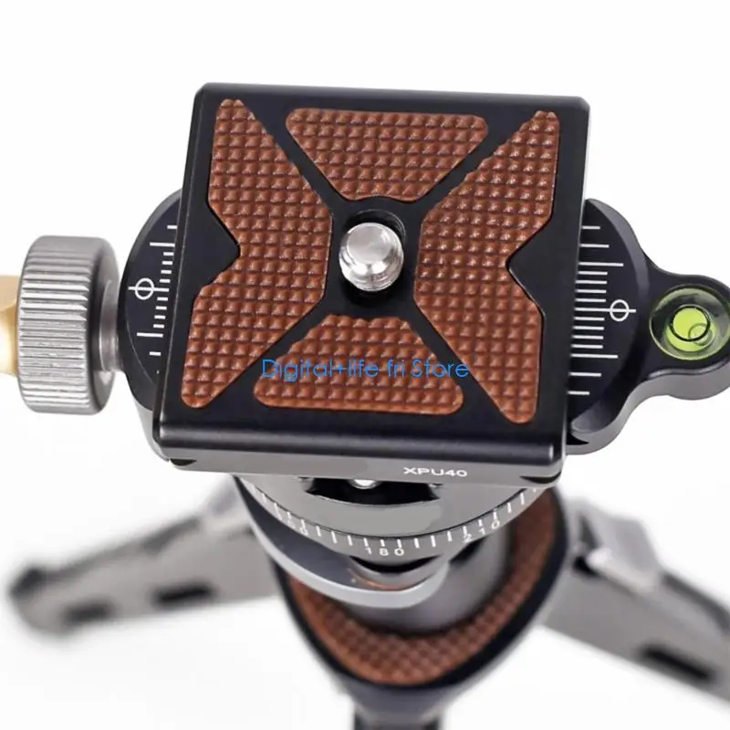 E06D Standard XPU-40 40mm Quick Release Plate Universal for Multiple Tripod Types Aluminum Build Simple Setups