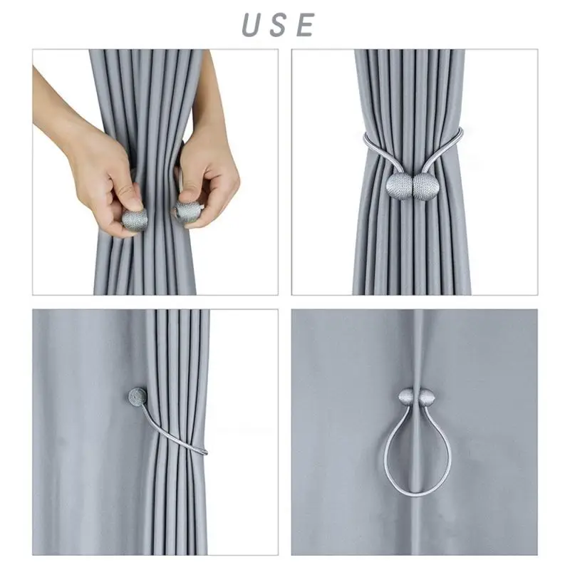 Pearl magnetic curtain clip home decoration hanging ball button curtain fixed clip room curtain accessories Dropshipping