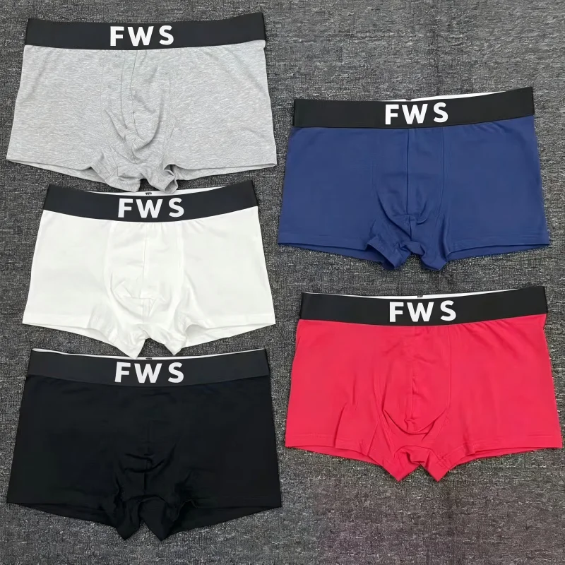 New men's underwear - pure cotton breathable four-cornered pants, comfortable sports large-size straight-leg pants, short pants