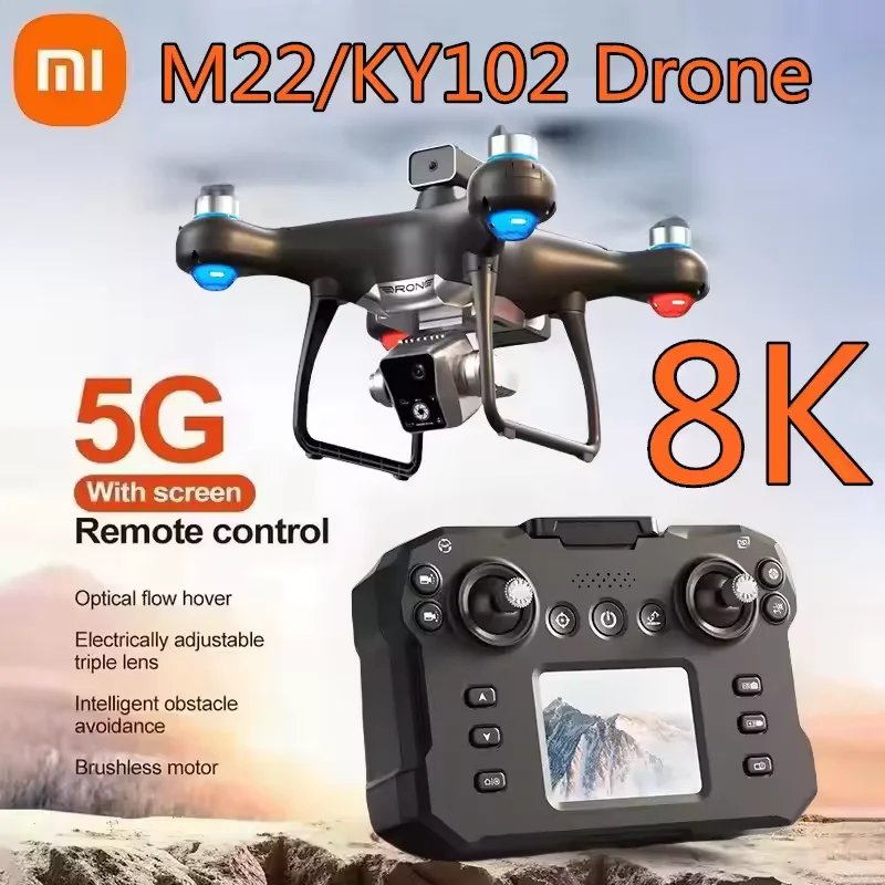 Xiaomi KY102 Drone Screen Controlled Professional HD Dual Camera 10000m Brushless Obstacle Avoidance Rc Quadcopter Dron Toy Gift