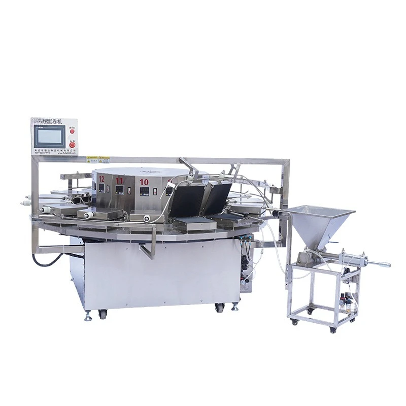 Egg roll machine, machine for making egg rolls, commercial egg roll machine heating plate can be determined semi-automatic