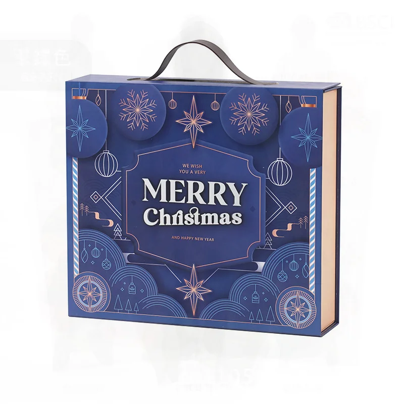 

Christmas Surprise Box Blind Calendar 24 Days Countdown Gift Box Cartoon Four-color Printing Flat-Pack Shipping