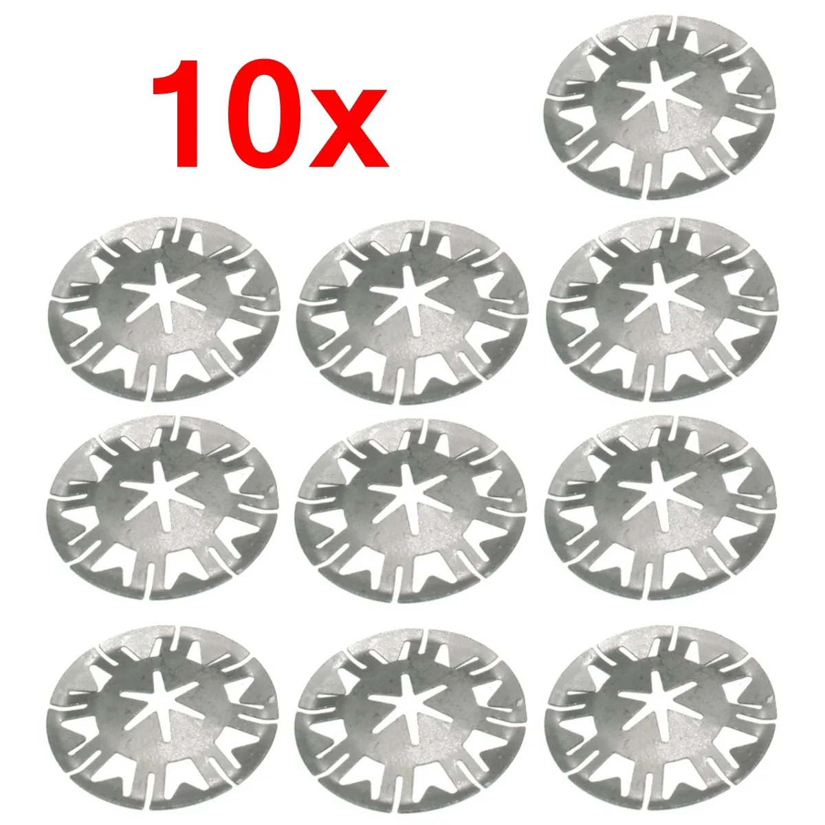 10x Exhaust Heat Shield Clip Nut Washers for VW TRANSPORTER T4 T5 For VW GOLF LUPO POLO