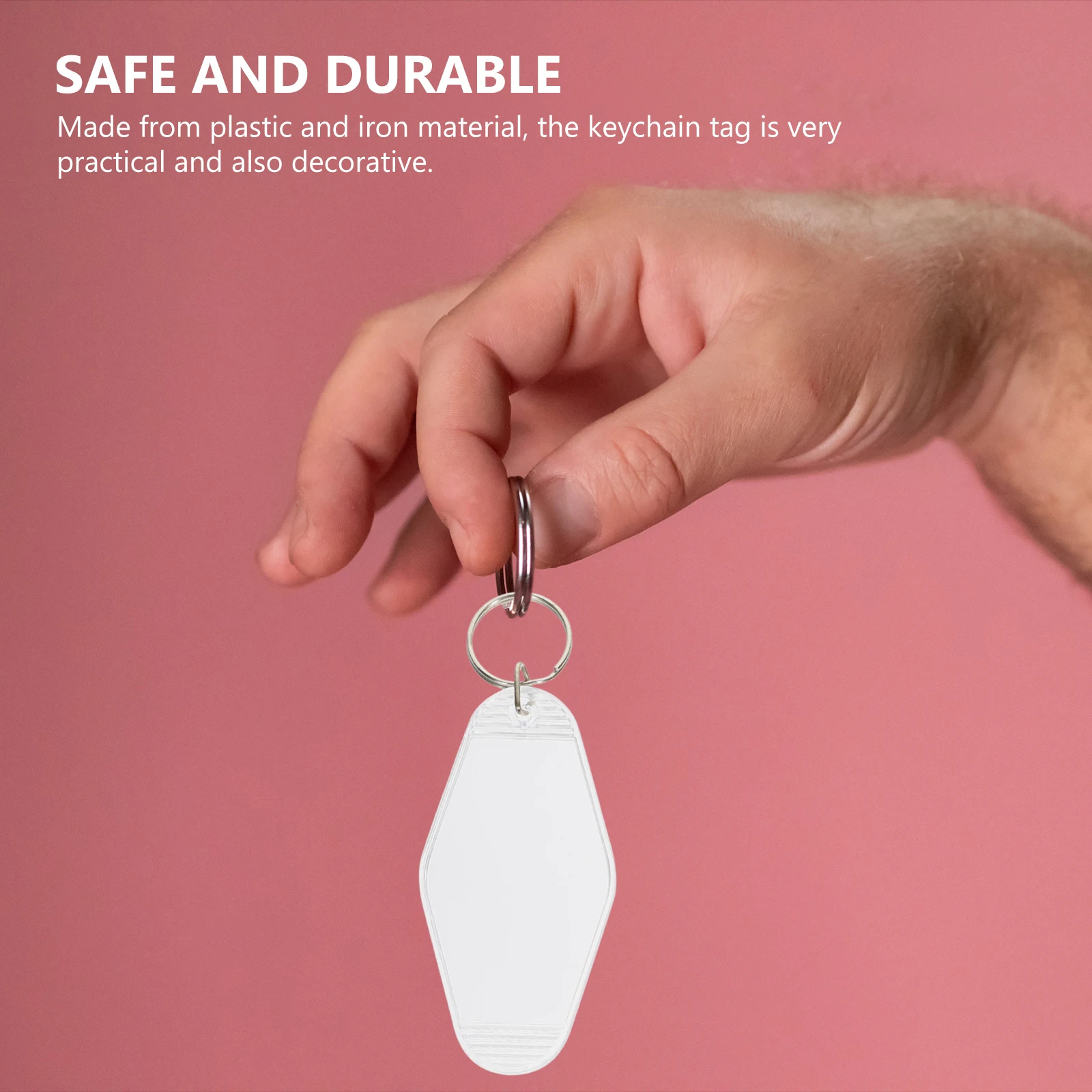 10 pcs Luggage Tag Keychain Plastic Key Tags For Id Label Suitcase Organizer Hotel Key Identifier Backpack Tag Handicraft Sewing