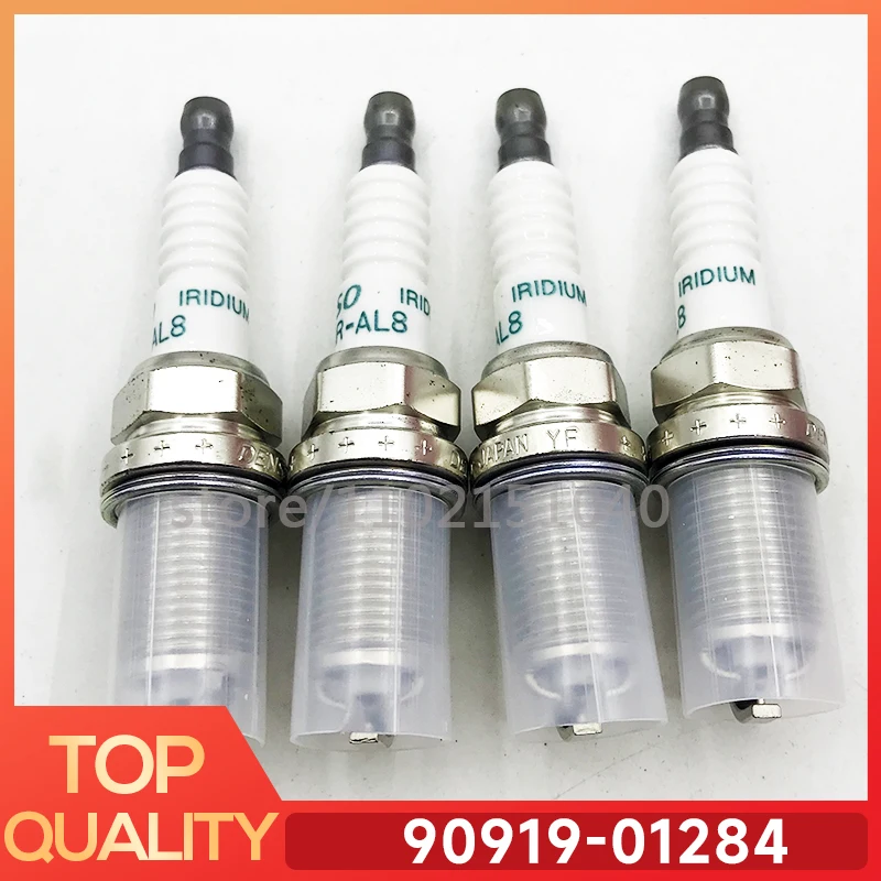 4pcs 90919-01284 FK16BR-AL8 Iridium Spark Plug For Toyota Yaris Aqua Sienta Prius C Vitz Fielder 9091901284 FK16BRAL8 Auto Part