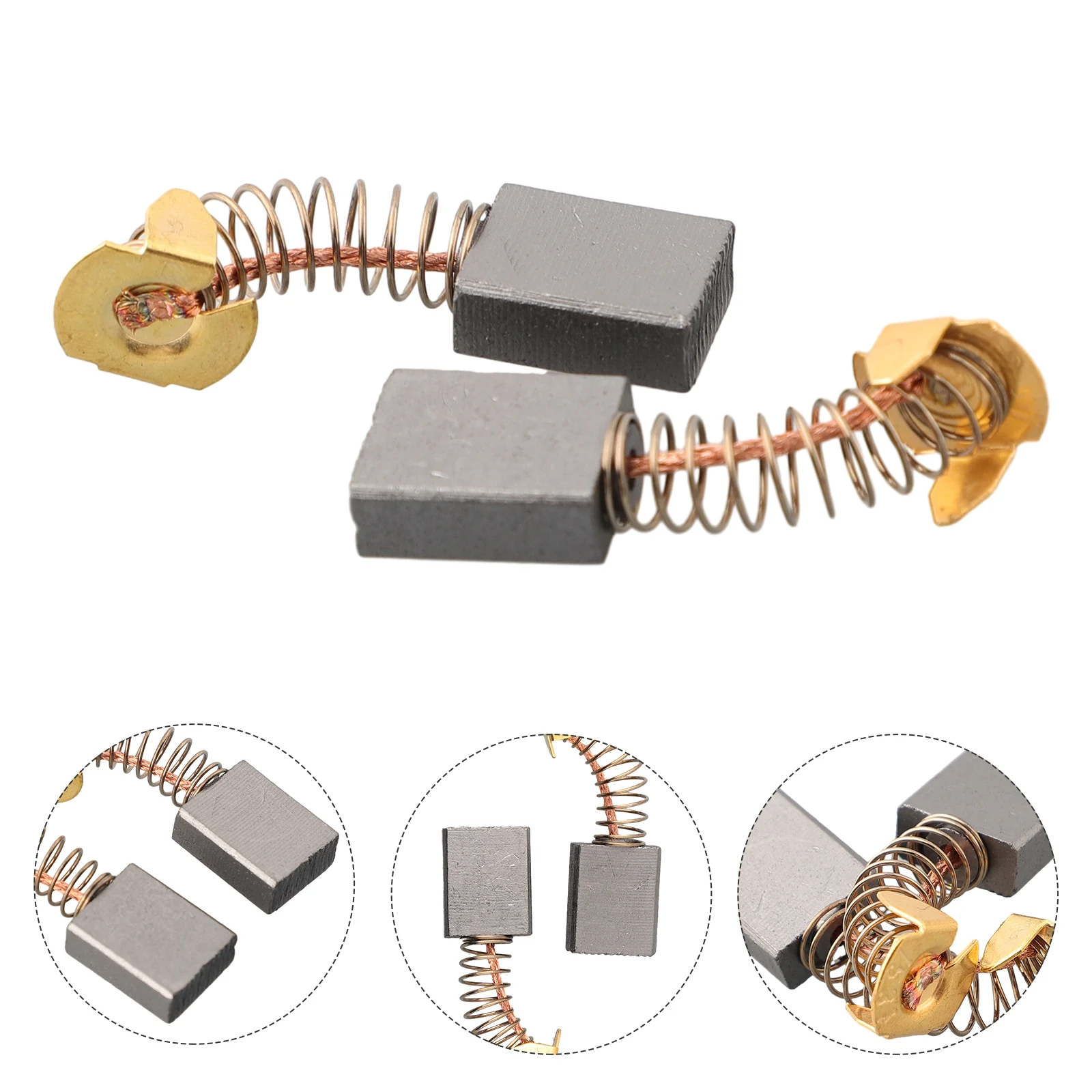 2pcs Carbon Brush Assembly for TSS100L1 TSS100L For Miter Saw Motor Supporting Reliable Electrical Continuity Over Time