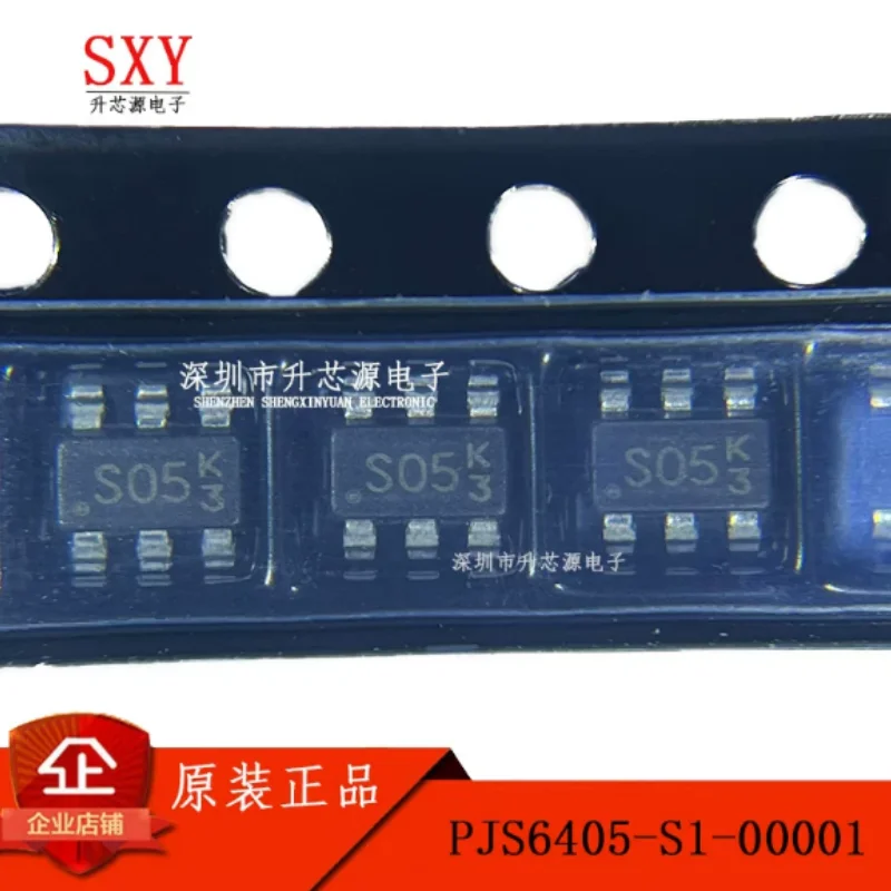 Original PJS6405-S1-00001 PJS6405 silk screen S05 SOT23-6 P-channel field-effect transistor