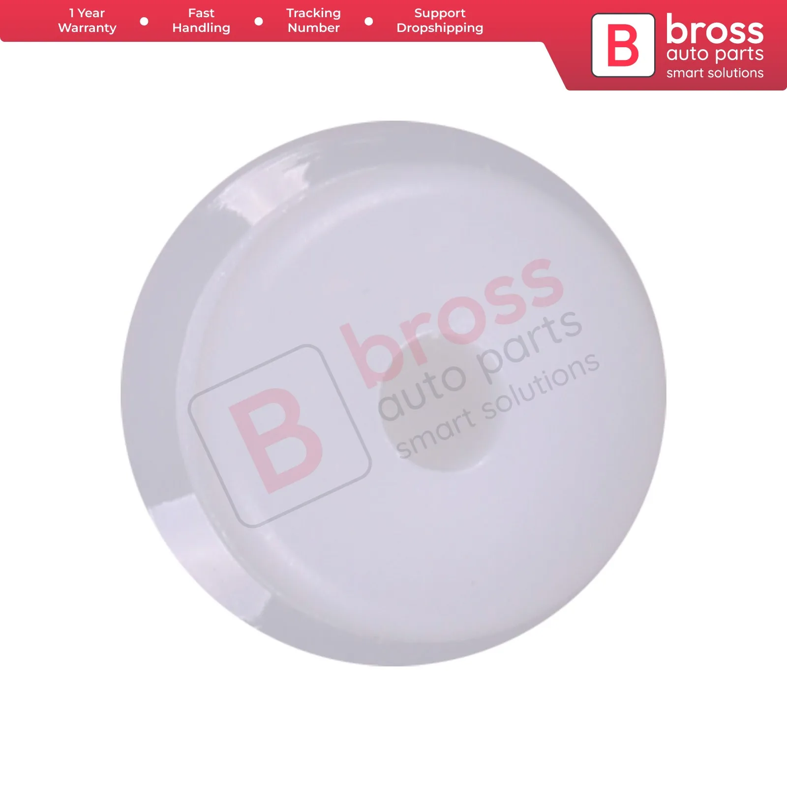 

Bross Auto Parts BCF281 10 Pieces Mirror Panel Retainer, White for Opel Vauxhall: 149910, Ford: 9032112