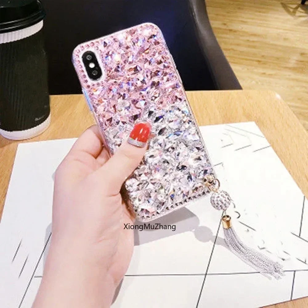 

Diamond Rhinestone Pendant Custom Phone Cover for Huawei Mate 60Pro 40 ProPlus 50 30 10 Pro Mate 20 Lite 20 Pro 30Lite 10 Lite 9