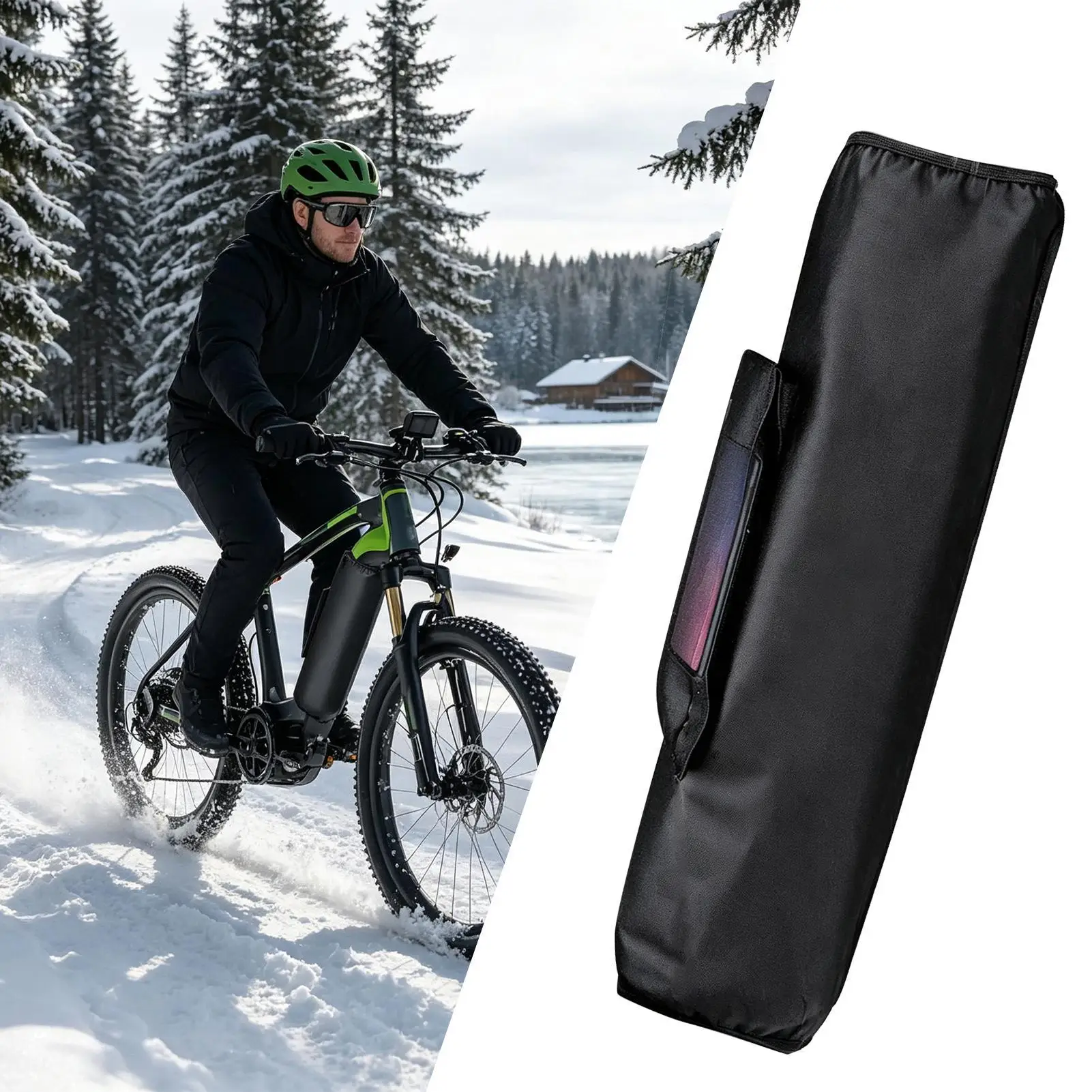 E-Bike Battery Protective Cover Electric Bike Bicycle battery sand proof protective cover cushioning shockproof inner lining