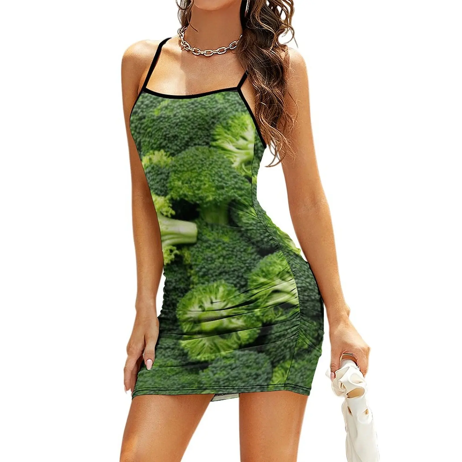 

broccoli Sling Dress ladies dresses for special occasions Women's dresses dresses summer Dress