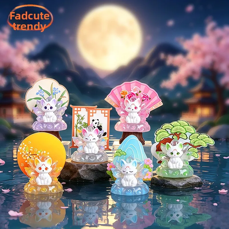 Large New Chinese Creative Screen Blind Box Tide Play Crafts Resin Ornaments Cute Doll