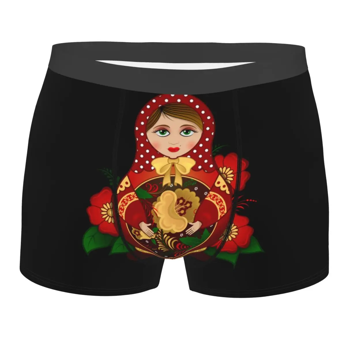 

Sexy Matryoshka Dolls Russian Doll Boxers Shorts Underpants Male Comfortable Russia Folk Art Briefs Underwear