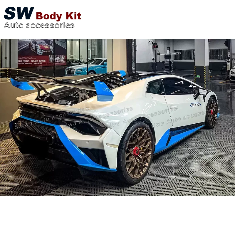 Carbon Fiber STO Style LP610 Body Kit For Lamborghini Huracan LP580  Upgrade Modification  Front Bumper Auto Parts