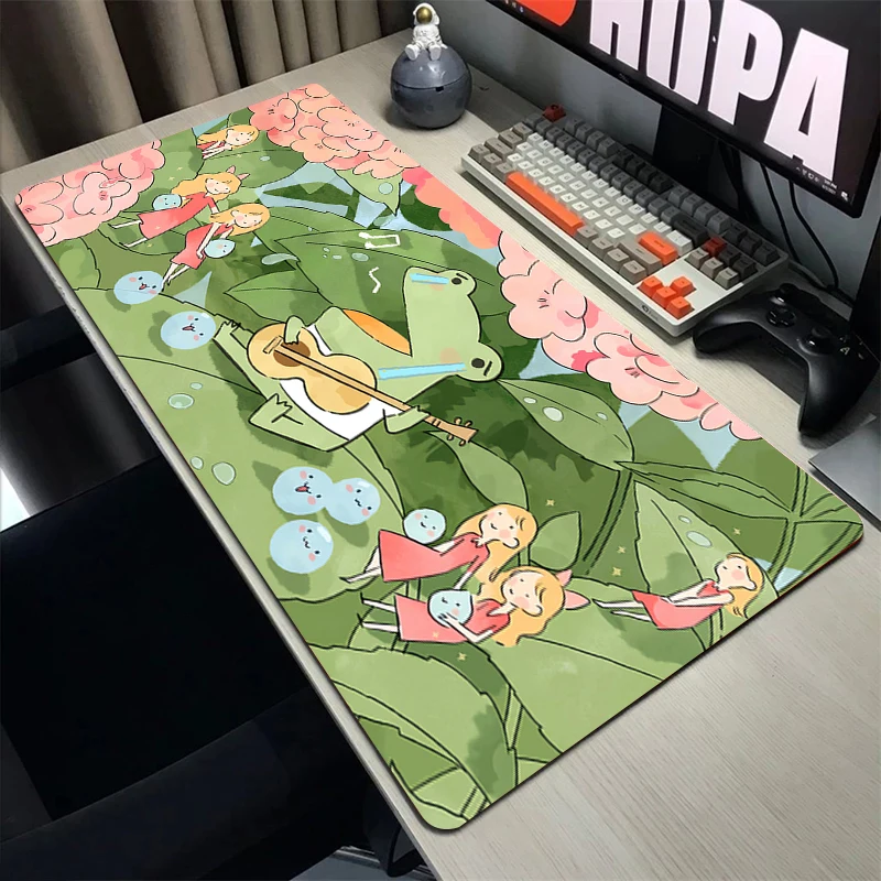 

Cartoon Frog Game Mouse Pad Gamer 900x400 XXL Cute Mouse Mat Gaming Mousepad Table Pads Deskmat Kawaii Keyboard Mats Table Mat