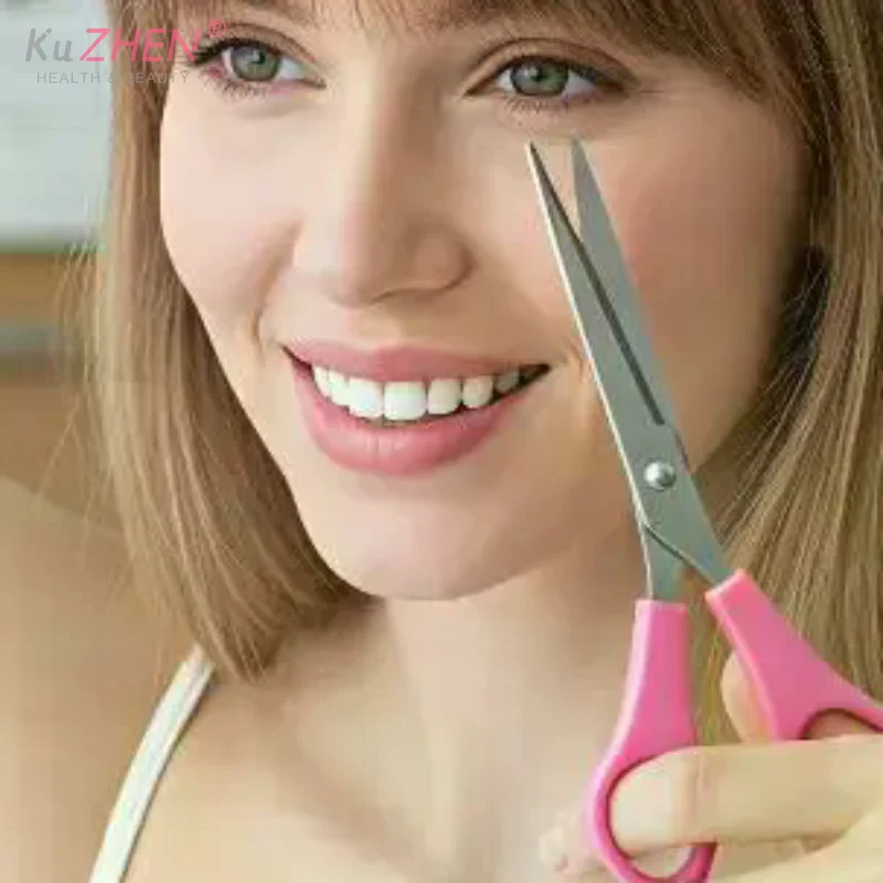 4Pcs/set Hair Cutting Tool Kit Bangs Trimming Scissors Comb Set Flat Tooth Point  Kids Bangs Cutting Kit For DIY Hair Styling