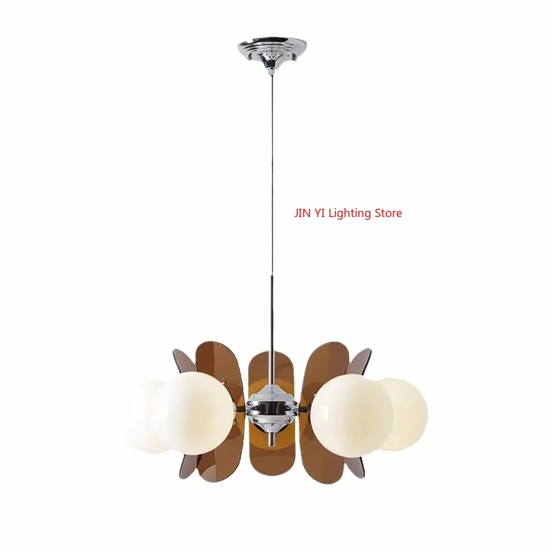 Bauhaus Retro Restaurant Chandelier Designer Medieval Magic Bean Dining Table Chandelier Wabi-sabi Style Master Eye Protection