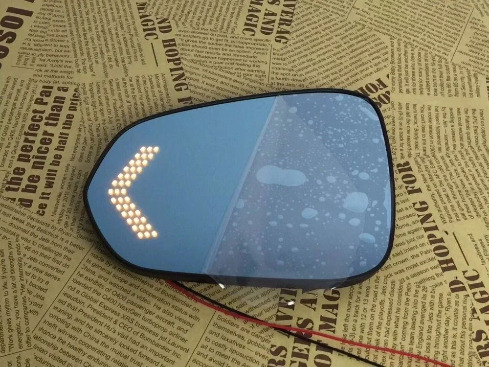 Osmrk blue rear view mirror for Lexus nx rx es gs with electric heating, dynamic side turn signal,anti-glaring