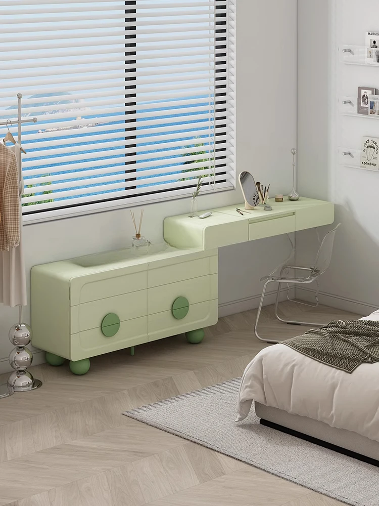 Commode 20225, miroir rabattable, table de maquillage d'angle de chambre à coucher, table d'ordinateur, dopamine L