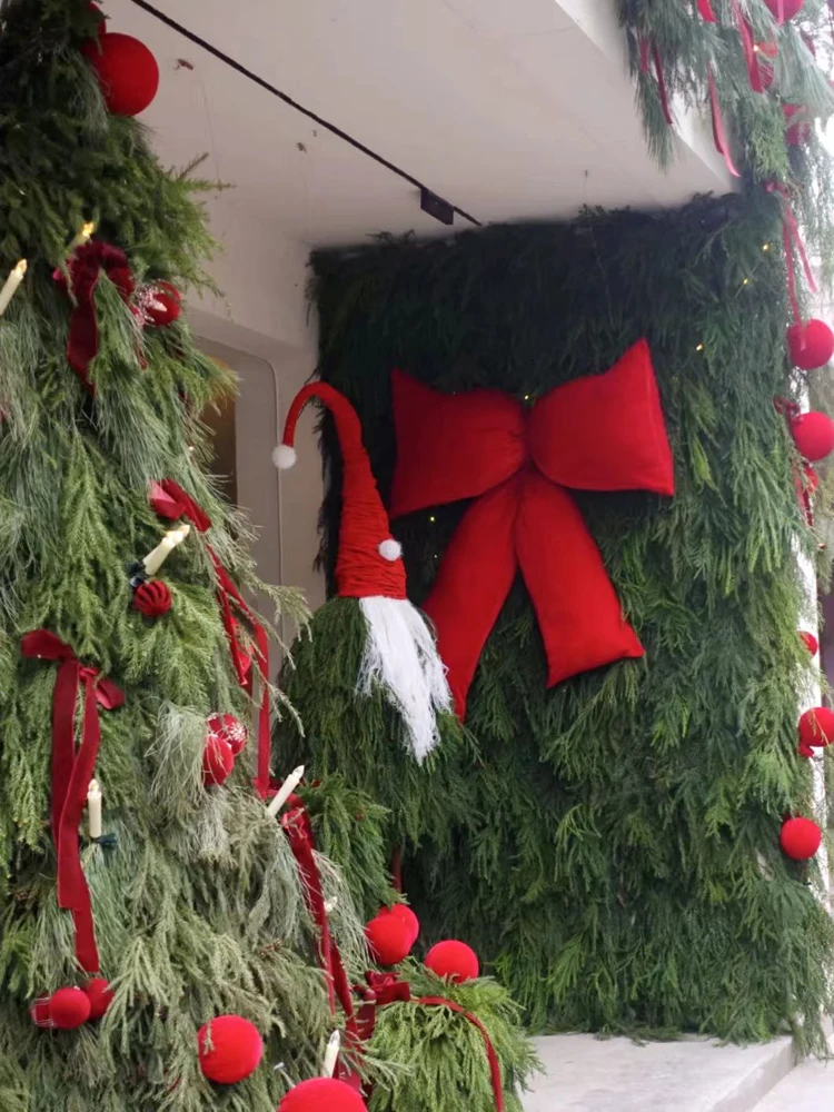 

Decorative atmosphere bow background wall decoration