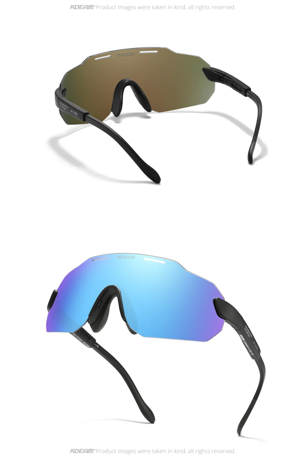 KDEAM Hohe-Ende Radfahren Gläser Ultra Licht TR90 Material Photochrome/Polarisierte Sonnenbrille Männer Einstellbare Tempel Länge – Detail 26
