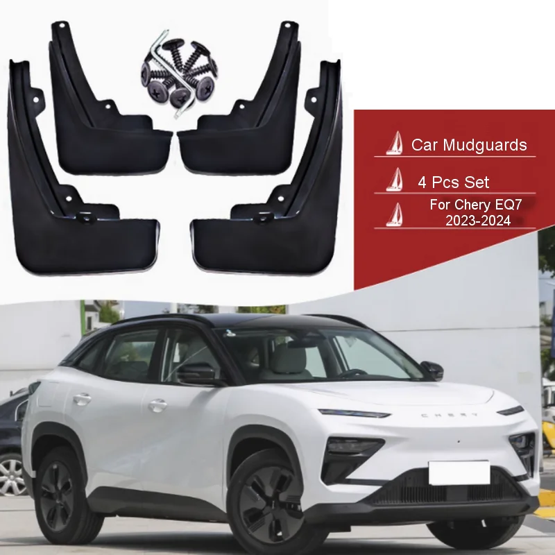 TONLINKER Car Mudguard For CHERY EQ7 2023-Present Mudguards Splash Guards Front Rear Fender Mudflaps Accessories