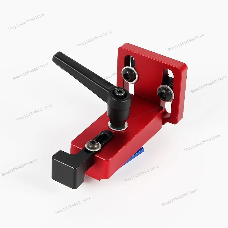 For T45 Type Woodworking Push Table Limit Piece 45T Slot Slider Aluminum Alloy Oblique Joint Track Limit Tool