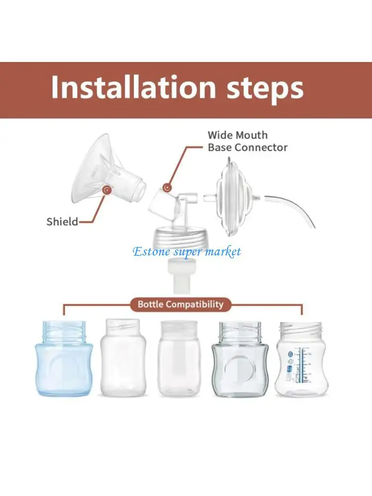090B Silicone Breast Pump Flange Adapter 13mm to 24mm for S1 Replacement Part