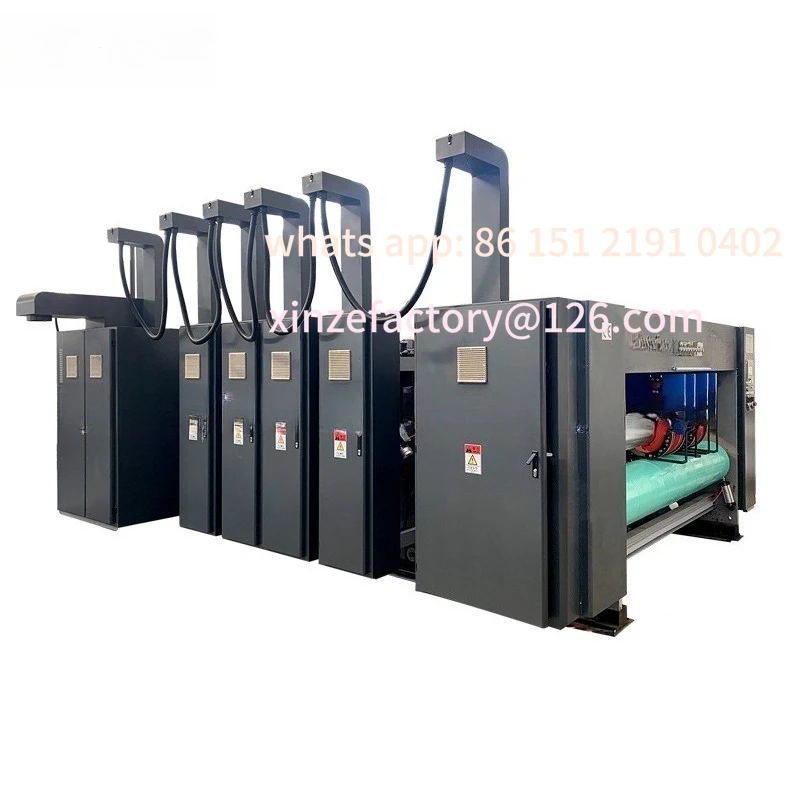 Customizable custom automatic printing machine, die-cutting and forming machine equipment, production of printing corrugated box view 4