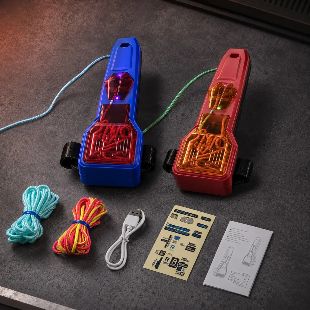 Spider Silk Rope Launcher Auto Retractable Wrist Toy Creative Cosplay Battle Game Luminous Loop Shooting Gift view 5