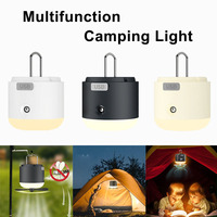 1 Pcs LED Camping Light with Ceiling Fan Mosquito Killer Lamp 1200mAh Rechargeable LED Flashlight for Outdoor Hiking Camping