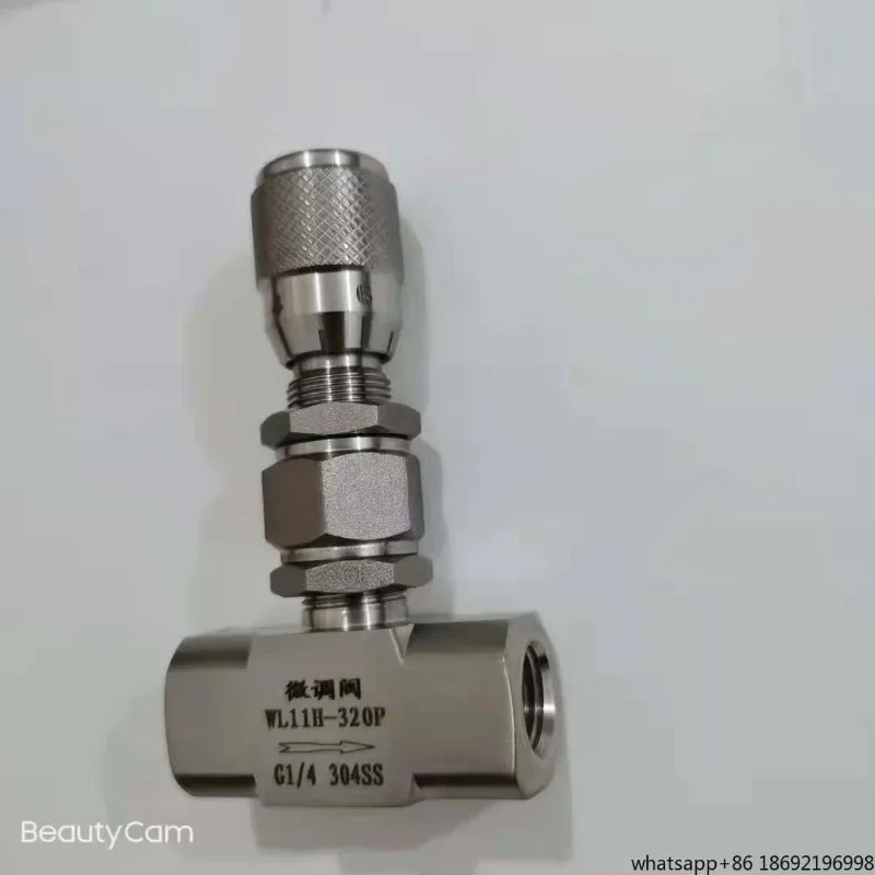 304 Stainless Steel Micro Scale Flow Regulating Valve 1/8, 1/4, 3/8, 1/2 for Gas Liquid Gas