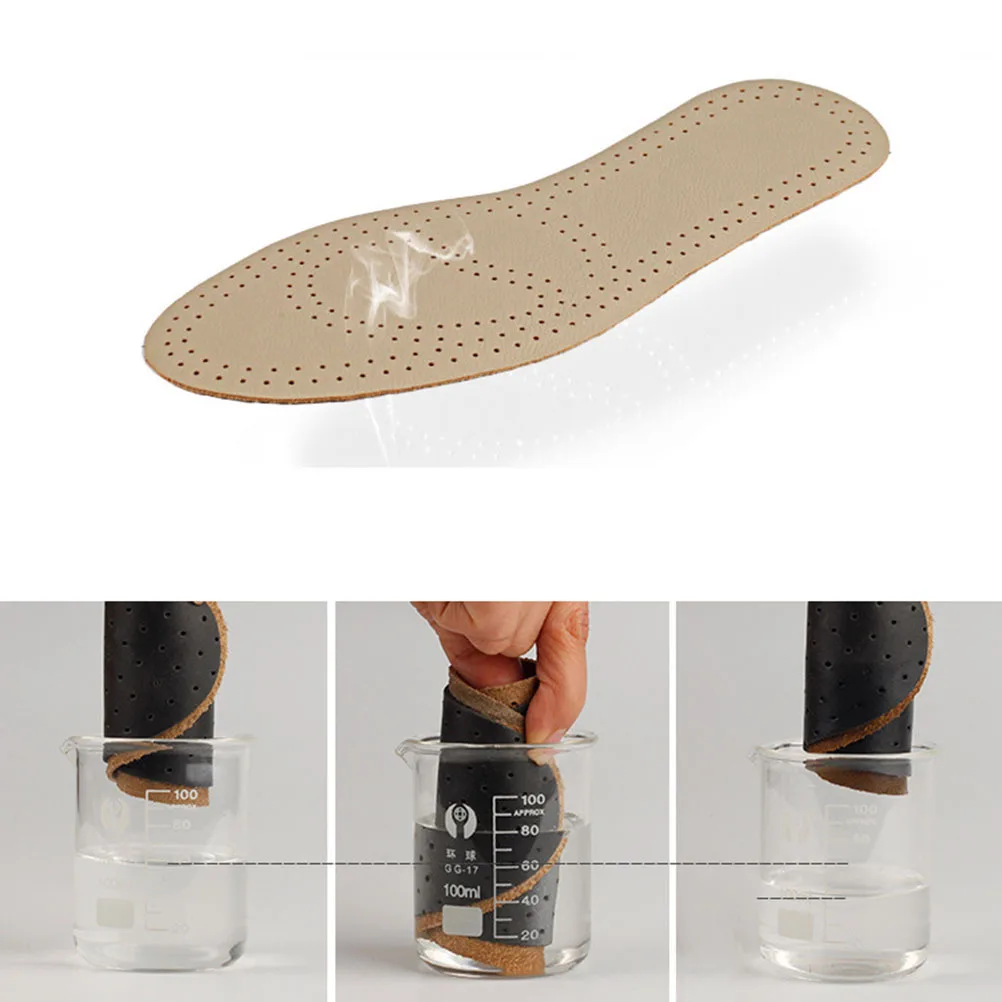 2 pezzi 45-46 scarpe sportive in pelle bovina cuscinetti per scarpe traspiranti cuscinetti solette sportive solette per la cura del piede strumento